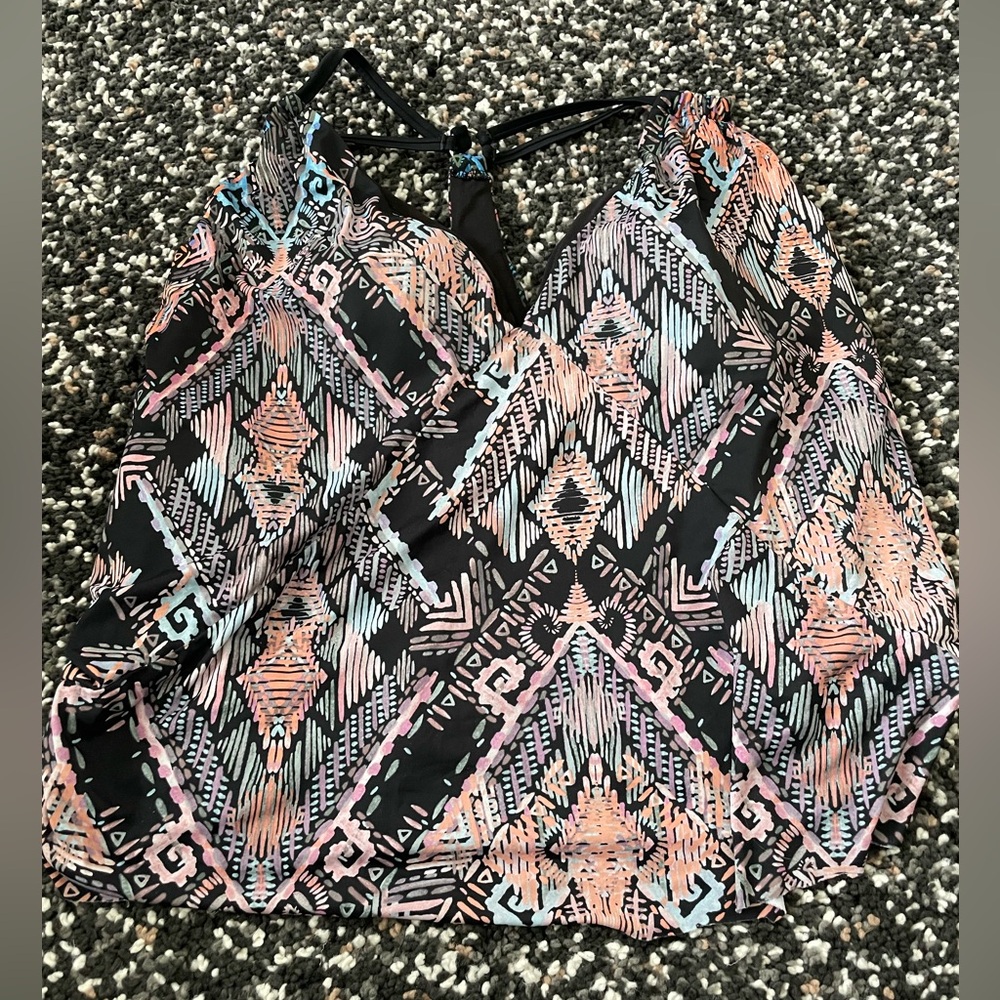 Strappy back swim top